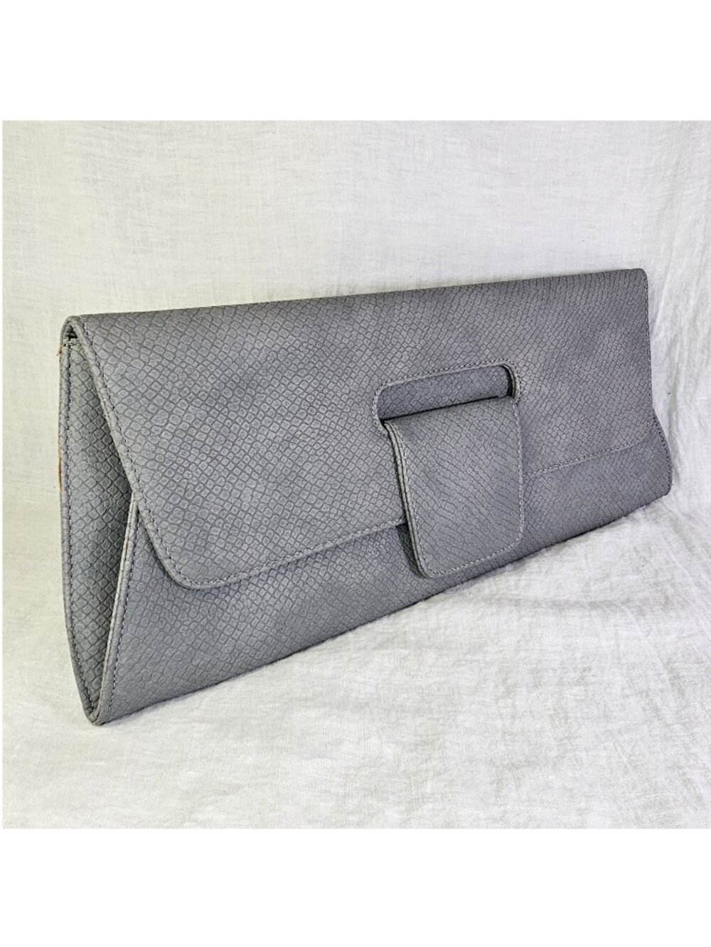 Urban Expressions Faux Snakeskin Envelope Clutch Bag